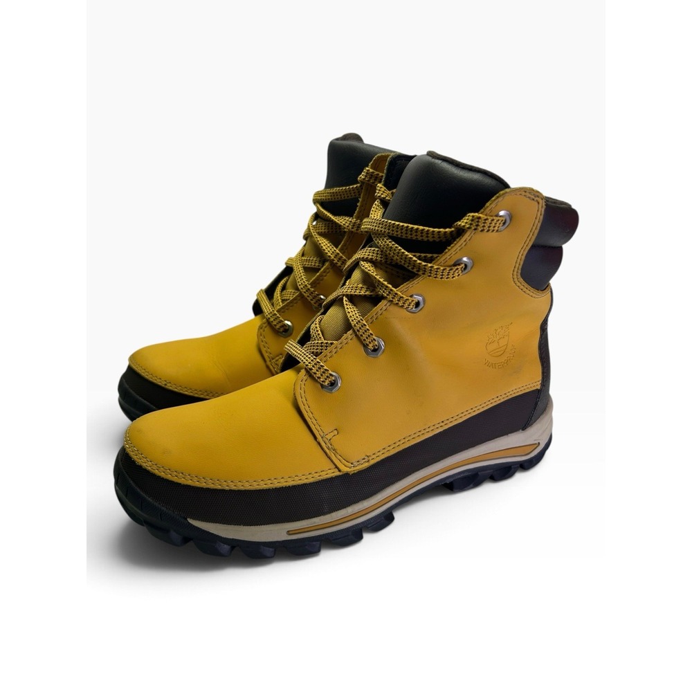 Timberland Kids Chillberg Mid Waterproof Winter Boots Wheat Yellow 9194R Size 5Y